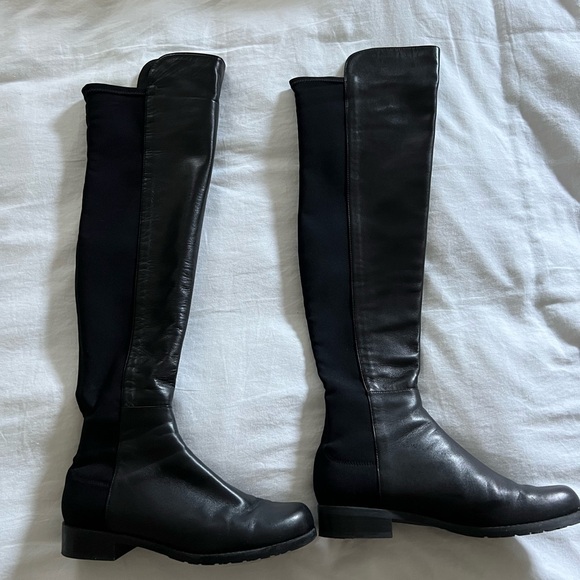 Stuart Weitzmann 5050 Leather Over the Knee Boots